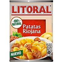 Los mejores  - LITORAL Guiso de Patatas a la Riojana - Plato Preparado Sin Gluten - Paquete de 10x425g - Total: 4.25kg
